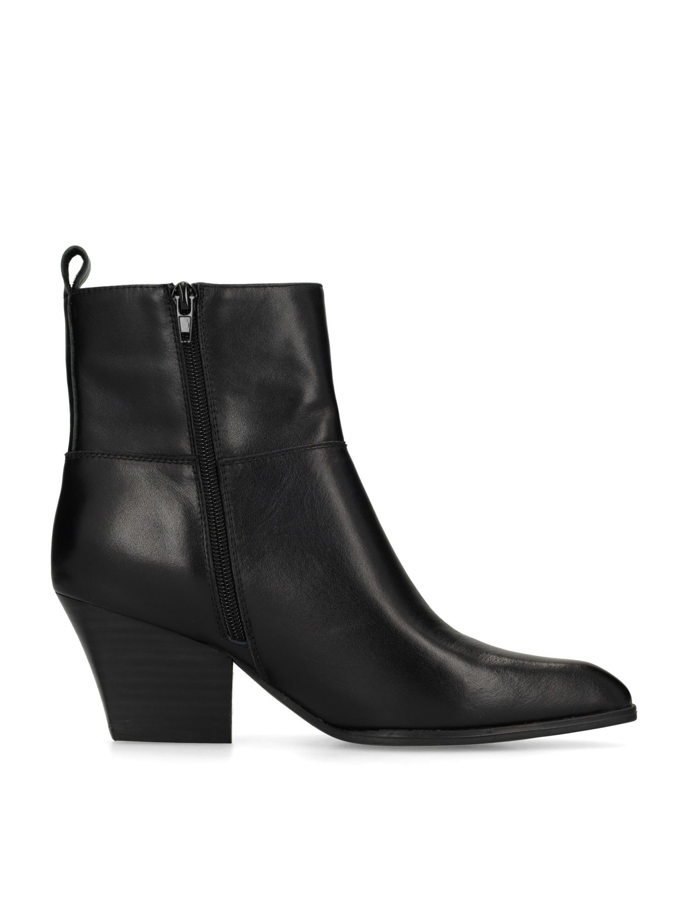 MANFIELD Enkellaarsjes in Zwart