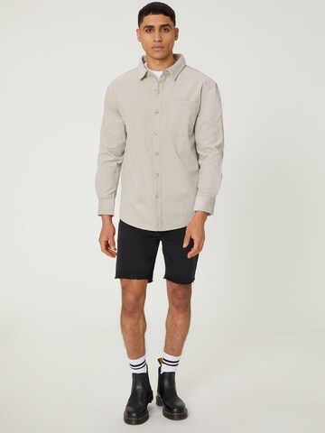 DAN FOX APPAREL Regular Fit Hemd 'Eddi' in Grau