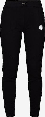 MOROTAI Tapered Workout Pants 'Naka' in Black: front