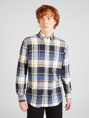 FYNCH-HATTON - Ajuste regular Camisa en azul: frente