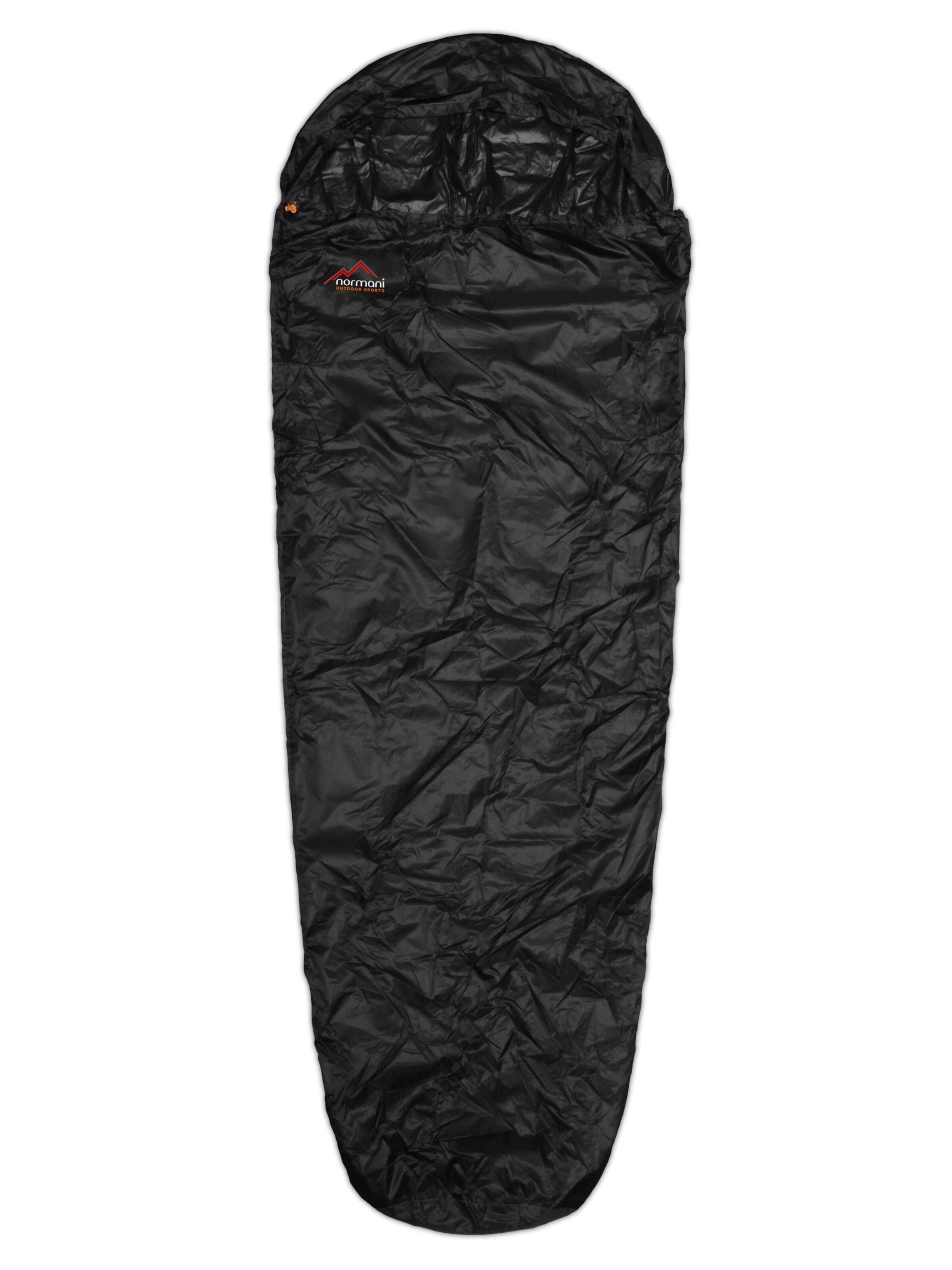normani Slaapzak 'SleeBag' in Zwart: voorkant