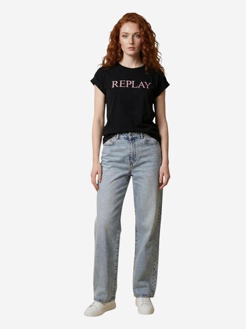 Maglietta 'REGULAR W3473B.000.2660' di REPLAY in nero