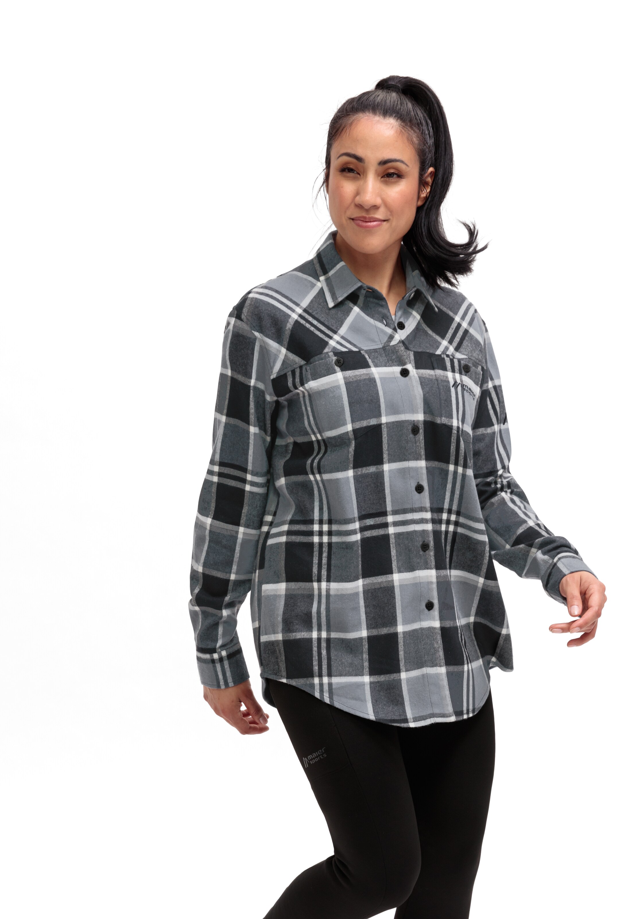Maier Sports Blouse in Grey