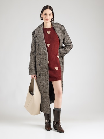 Hailys Pletené šaty 'Ra44iney' - Červená