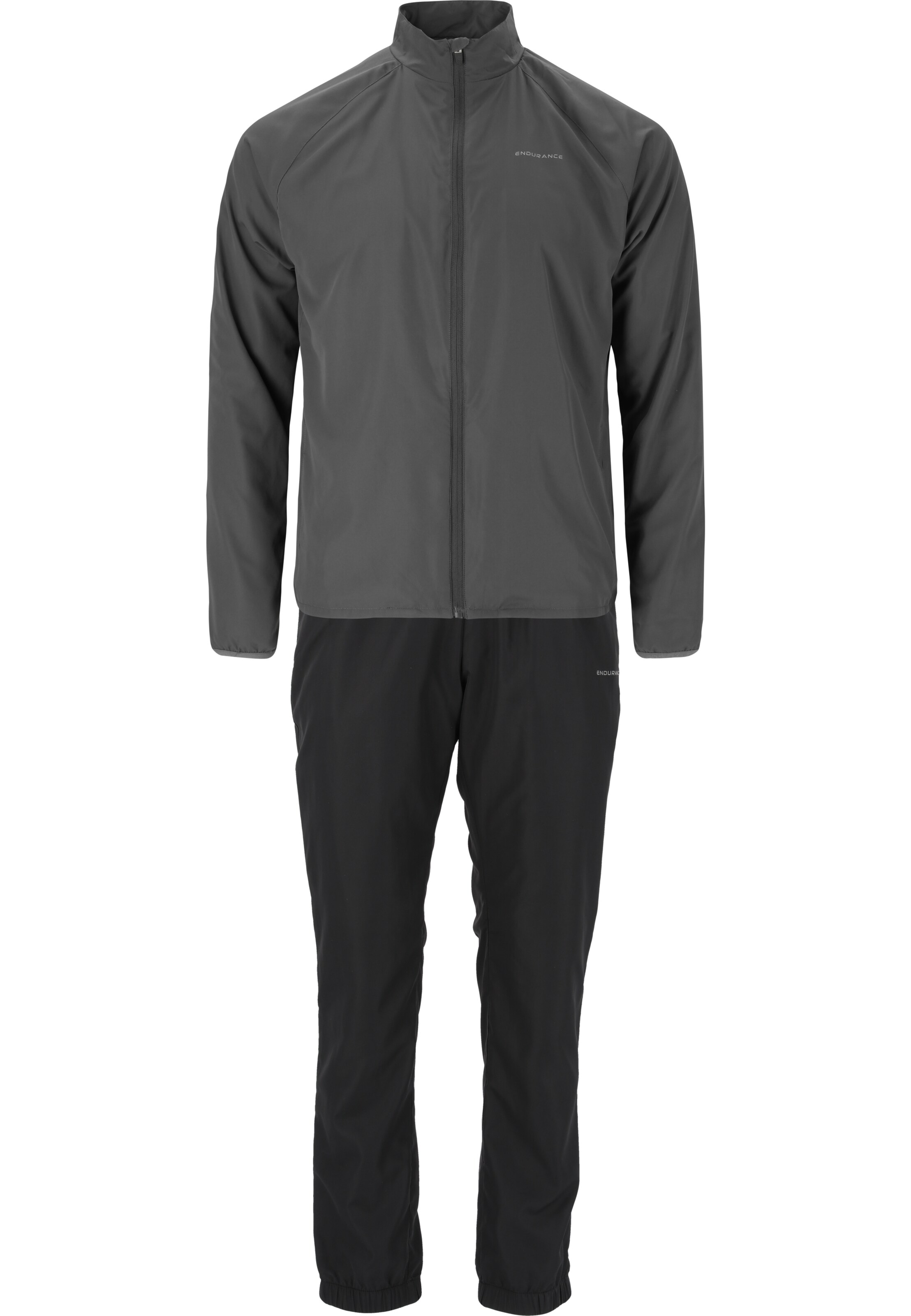 ENDURANCE Trainingsanzug 'Senden' in Grau: Vorderseite