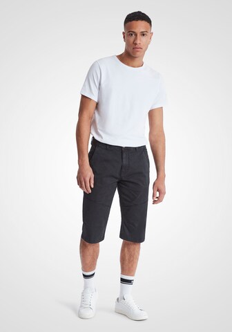 BLEND Regular Chinoshorts in Schwarz