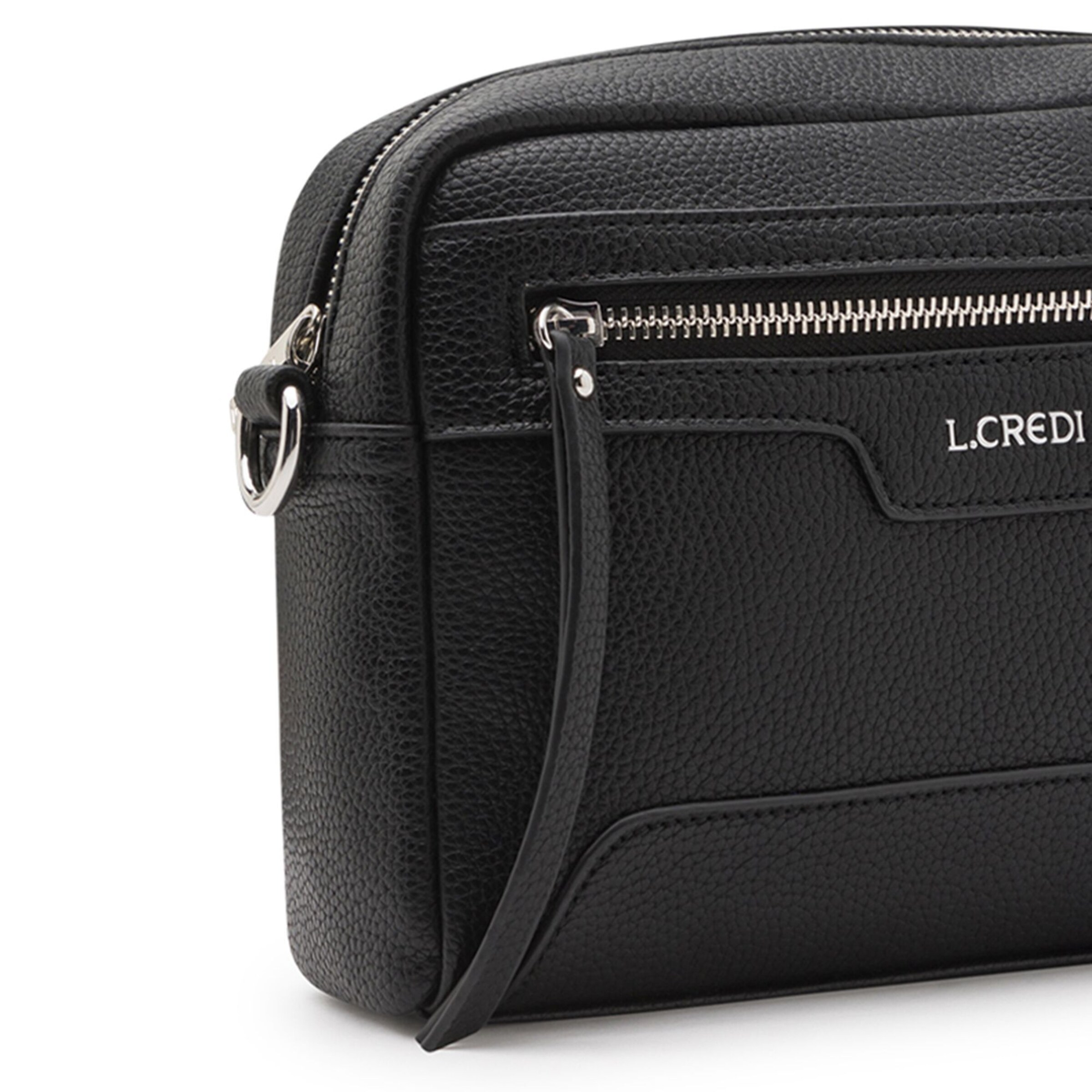 Sac à bandoulière 'Oana' L.CREDI en noir
