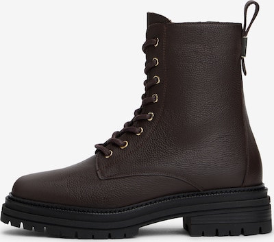 Ghete cu șireturi TOMMY HILFIGER pe maro închis, Vizualizare produs