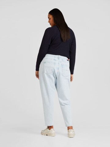 Tommy Jeans Curve Tapered Jeans 'MOM CURVE' in Blau