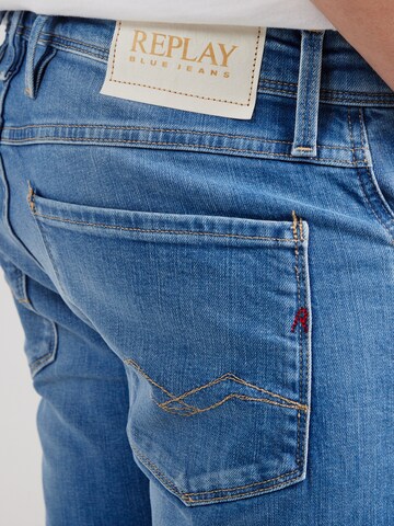 REPLAY Slimfit Farmer 'Anbass' - kék