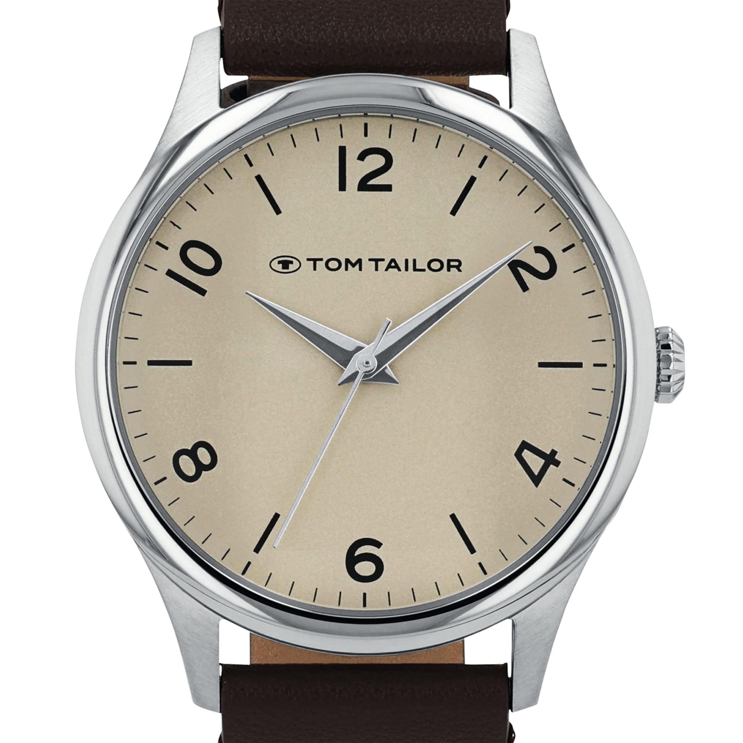 TOM TAILOR Analog Watch in Brown