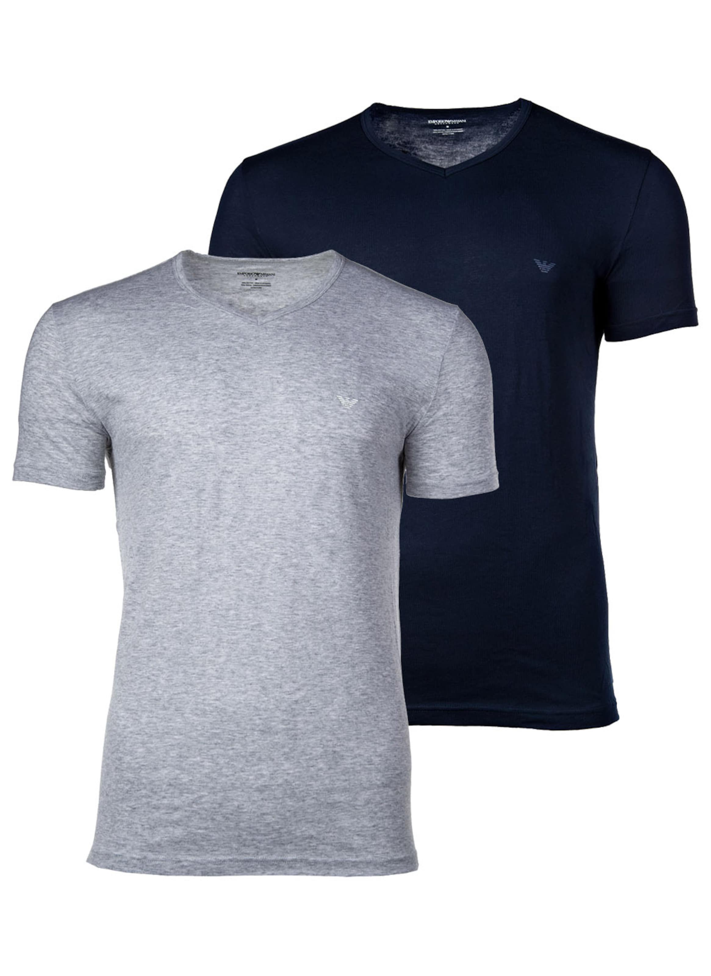 Maglietta di Emporio Armani in blu: frontale