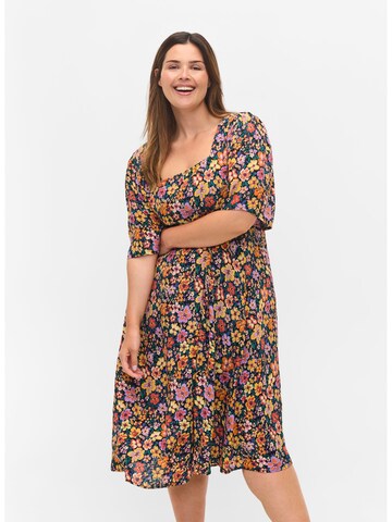 Zizzi Dress 'Suno' in Mixed colors: front