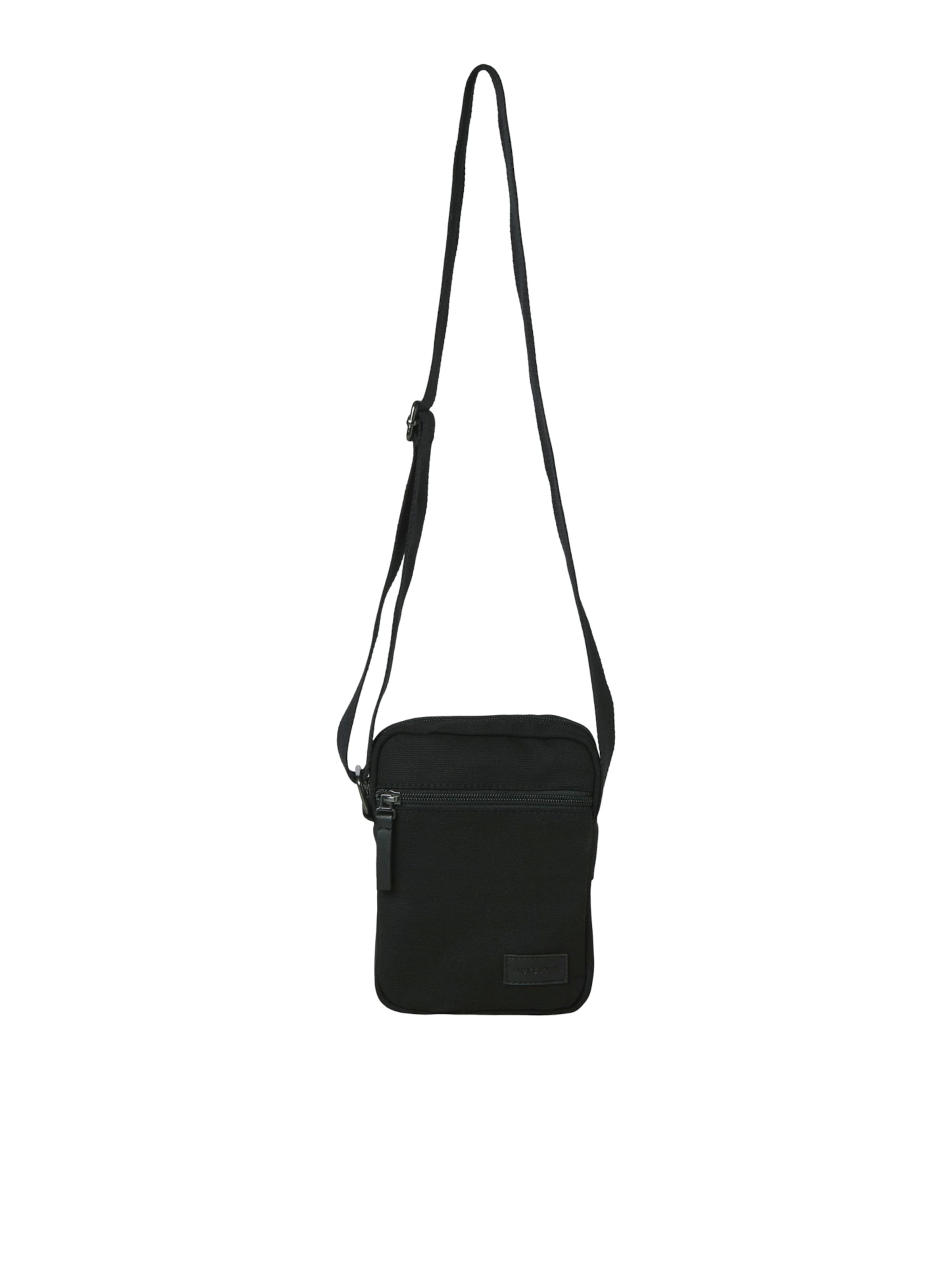 JACK & JONES Crossbody Bag 'JACPASCAL' in Black: front