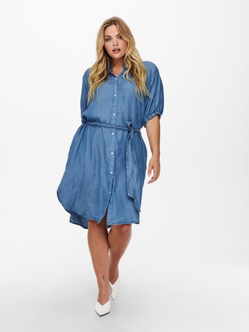 ONLY Carmakoma Shirt Dress 'Canto' in Blue