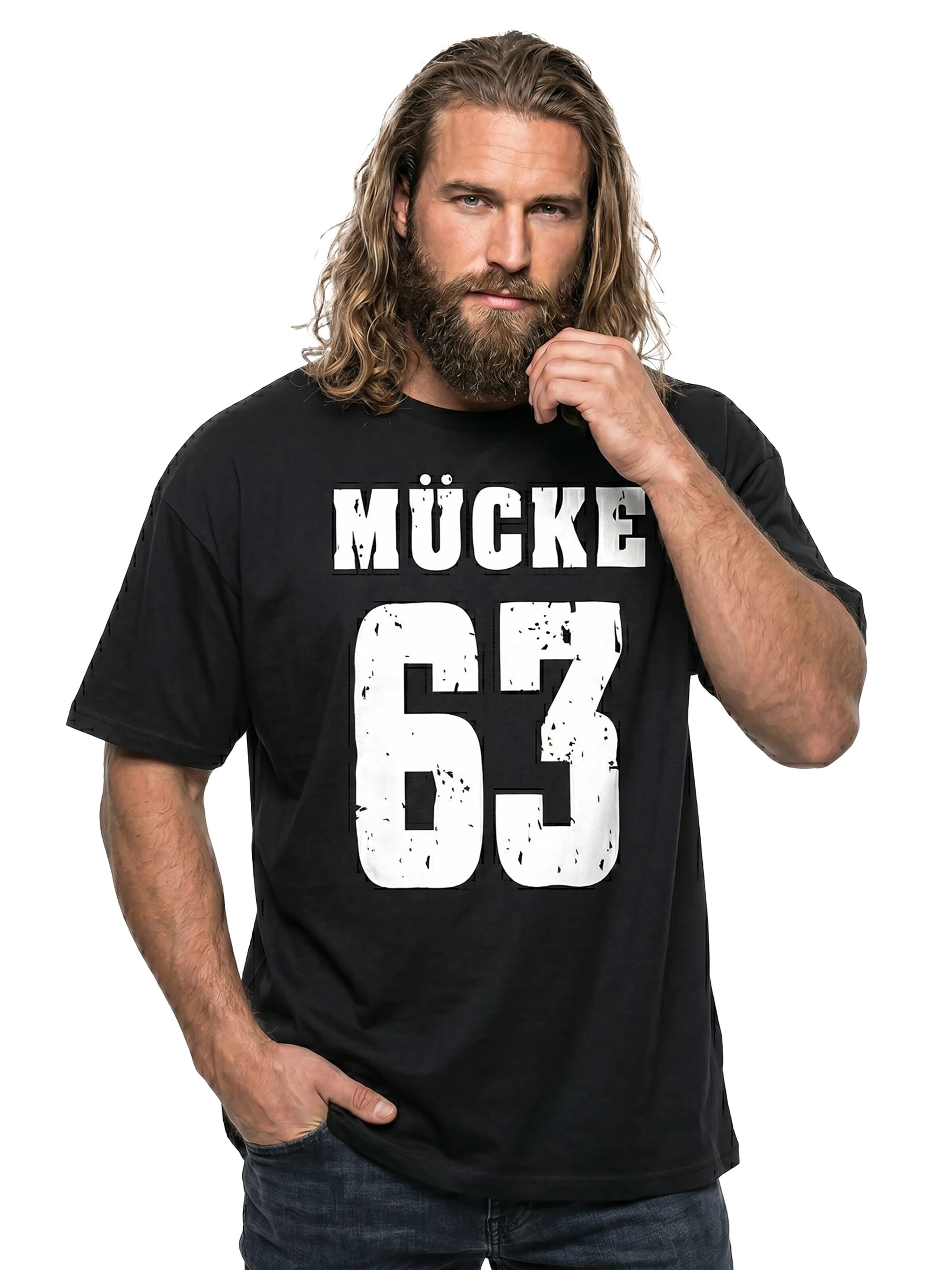 MAKAYA Shirt 'Mücke 63' in Black