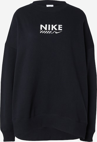 Sweat-shirt Nike Sportswear en noir : devant