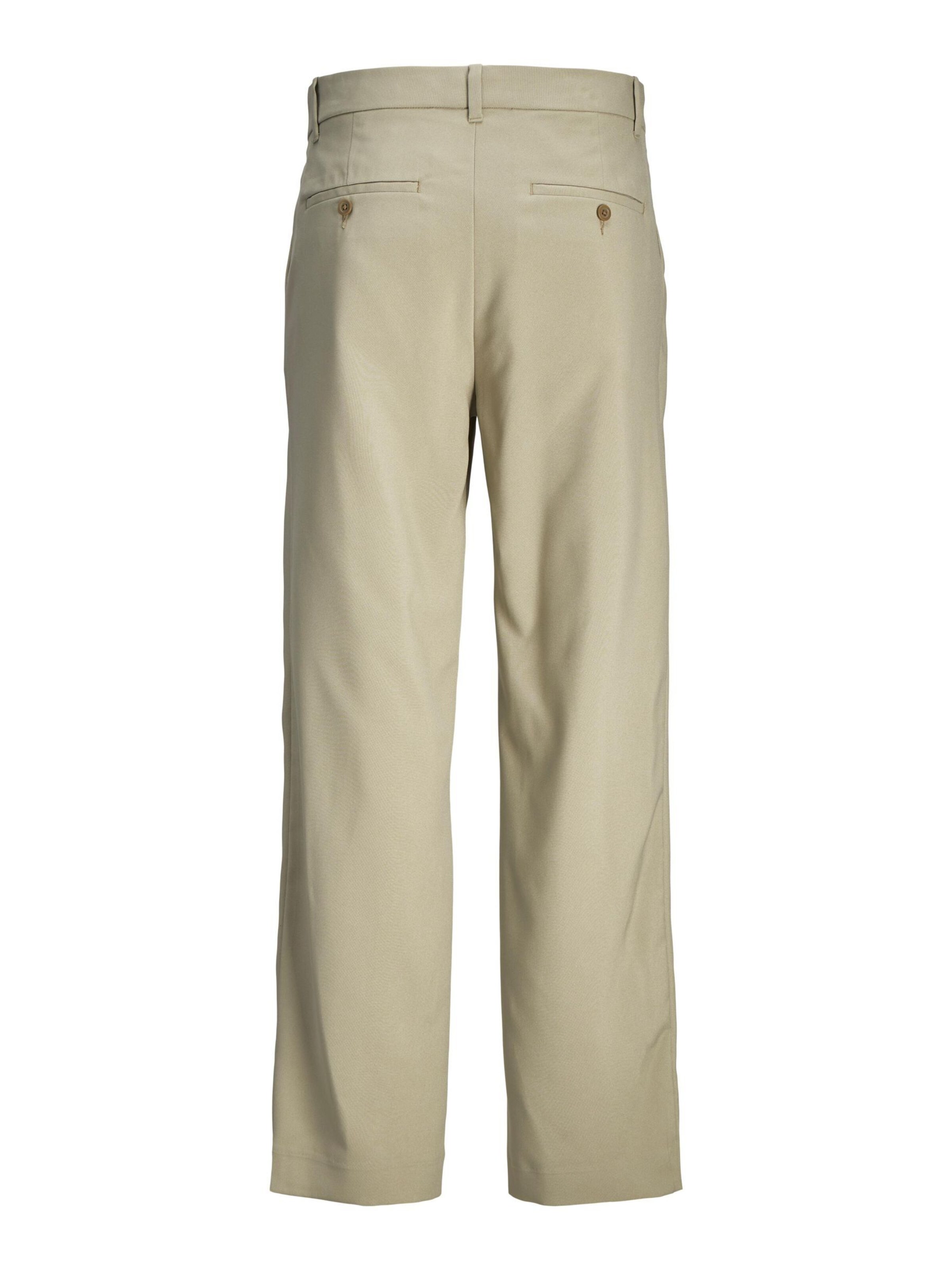 JACK & JONES Wide Leg Lærredsbukser 'JPSTBill JJDaytona' i grå