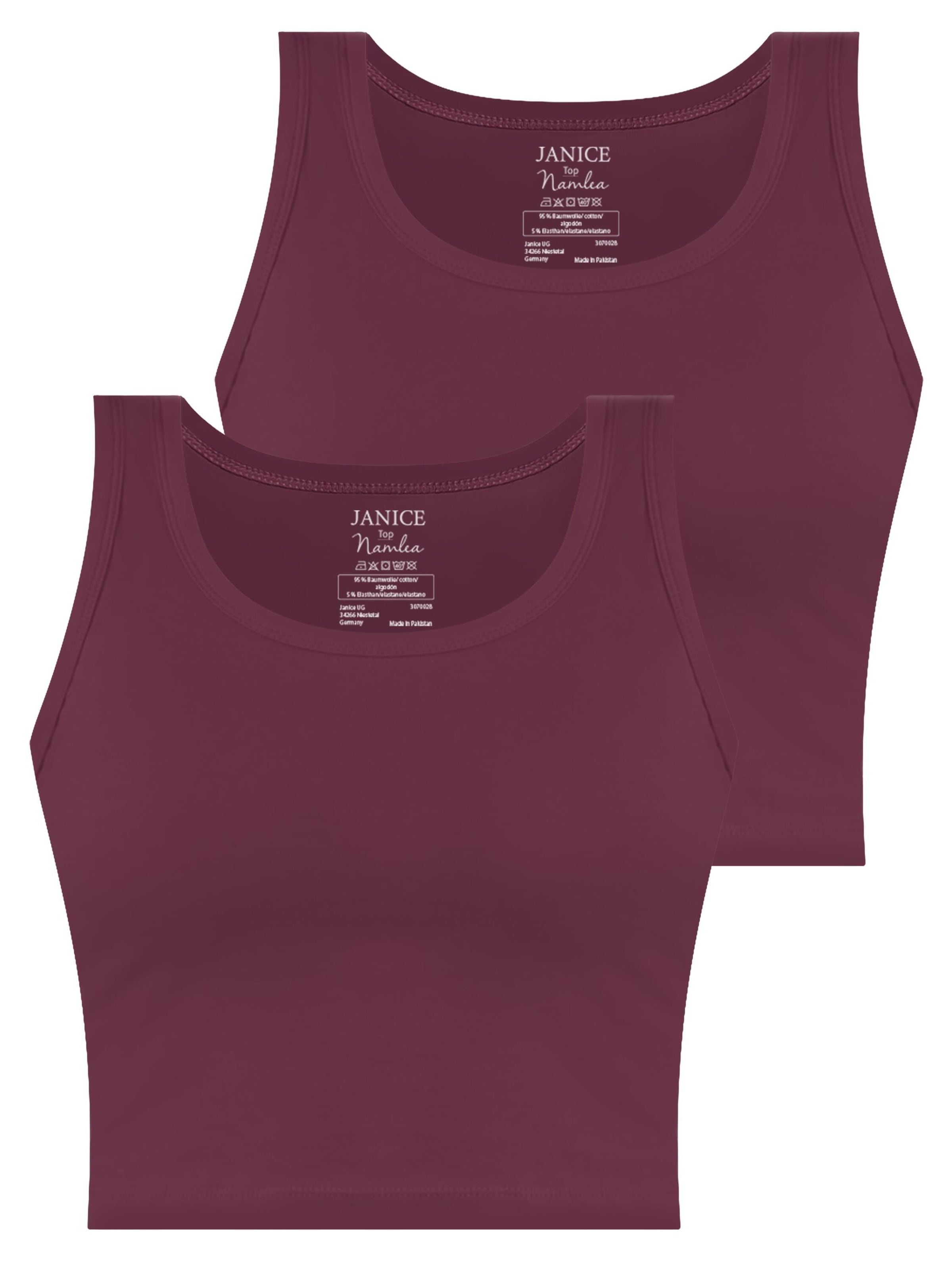 Top 'Namlea' di Janice in rosso: frontale