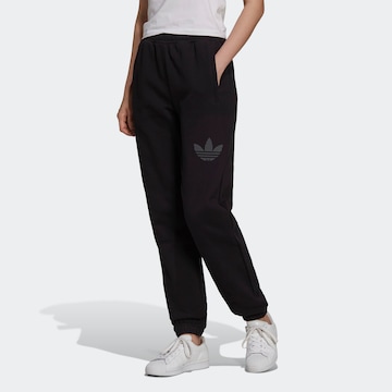 ADIDAS ORIGINALS Loosefit Broek in Zwart: voorkant