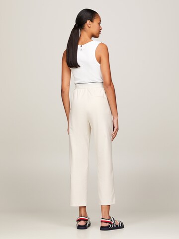 Loosefit Pantalon TOMMY HILFIGER en blanc