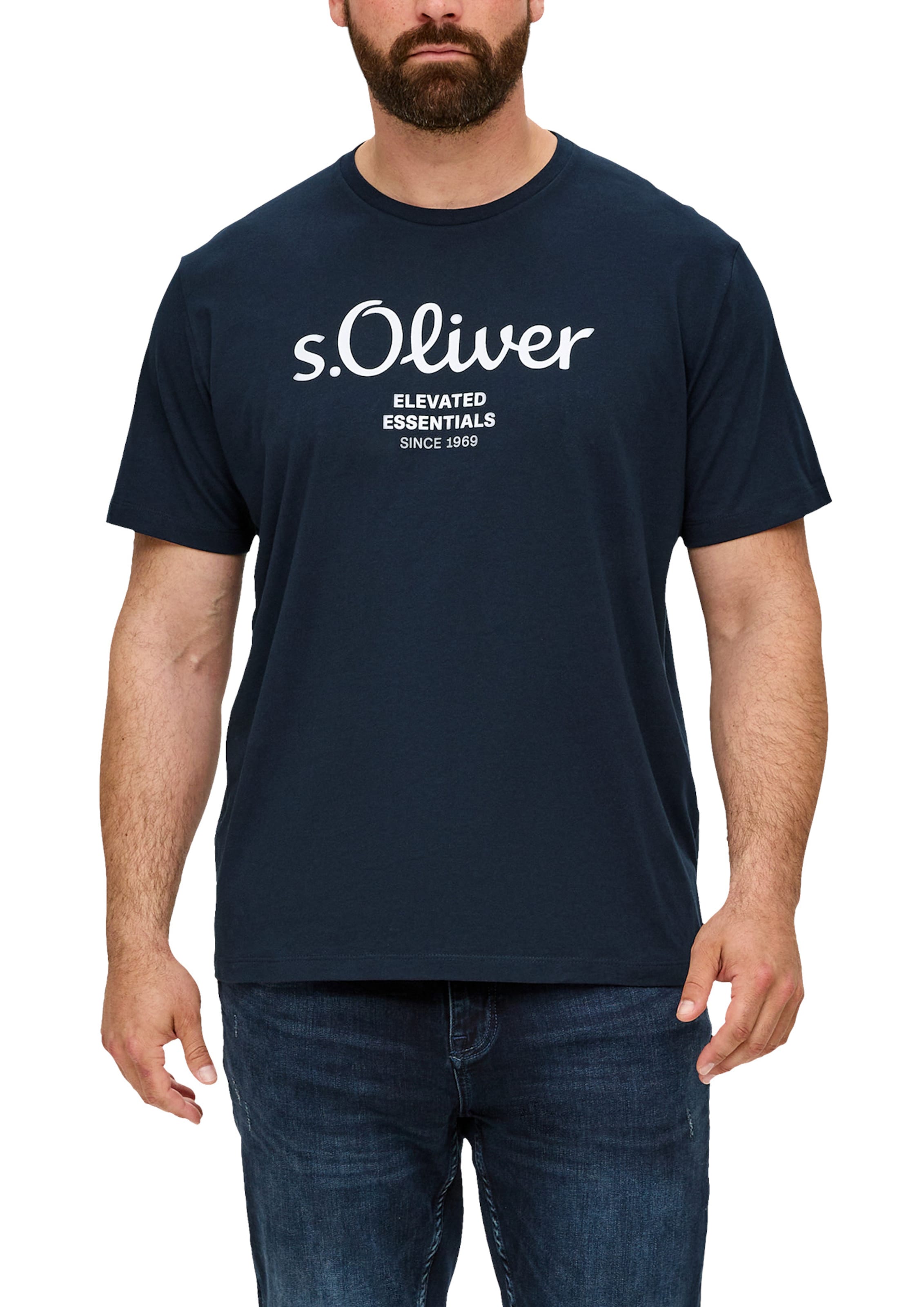 s.Oliver Men Big Sizes Футболка в Синий