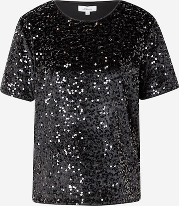 juoda s.Oliver Marškinėliai: priekis