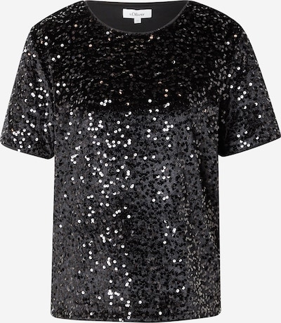 Marškinėliai iš s.Oliver, spalva – juoda, Prekių apžvalga