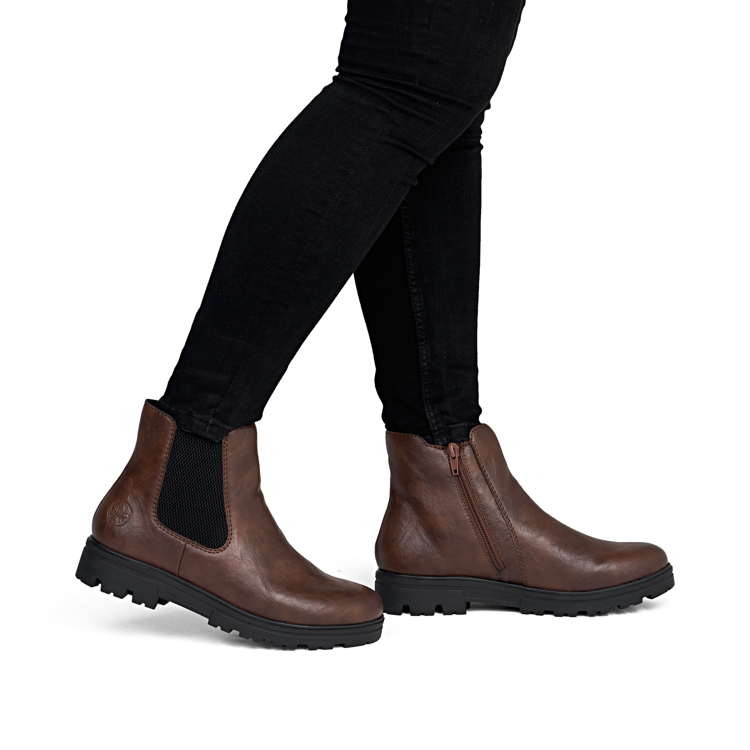 Chelsea Boots Rieker en marron