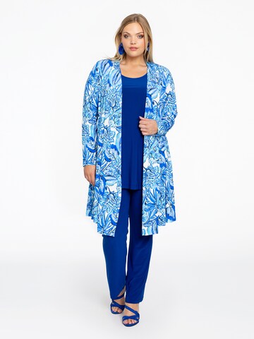 YOEK Gebreid vest in Blauw