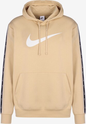 Nike Sportswear Sweatshirt 'REPEAT' in Beige: front