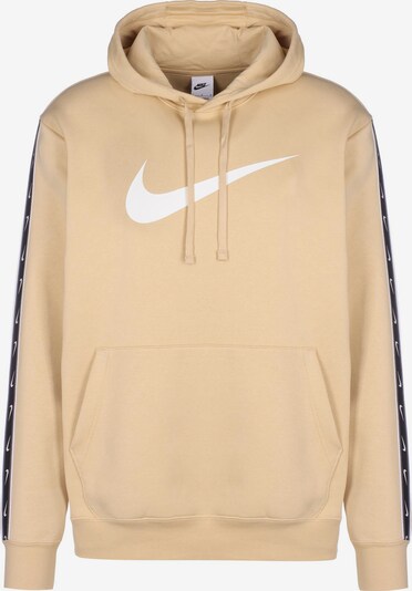 Nike Sportswear Sweatshirt in beige / schwarz / weiß, Produktansicht