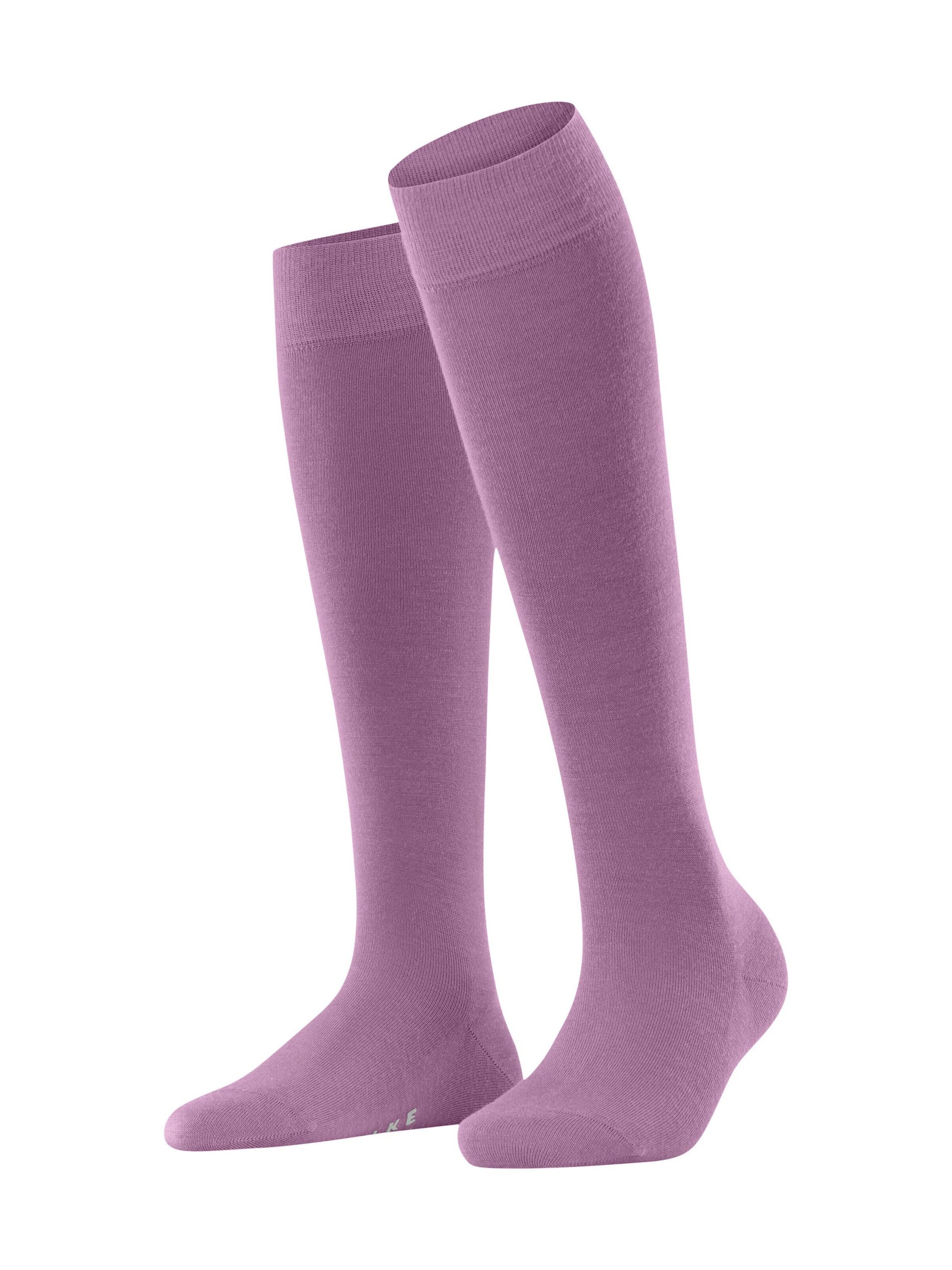 FALKE Kniestrümpfe 'Softmerino'‌ in Pink: Vorderseite
