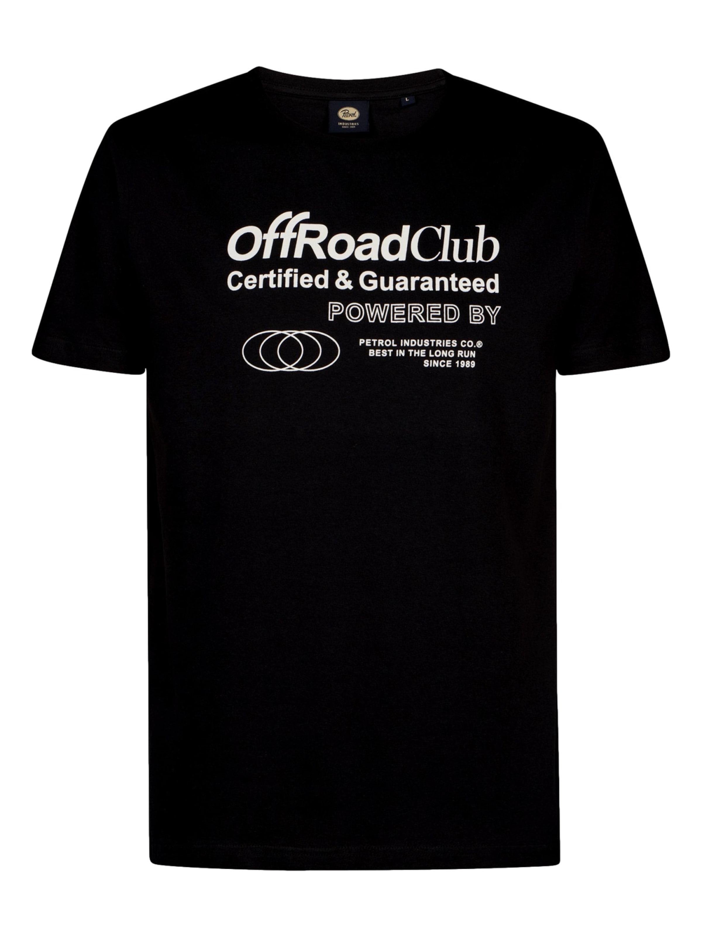 T-Shirt Petrol Industries en noir : devant