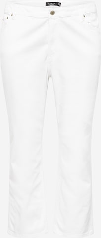 Lauren Ralph Lauren Plus Teksapüksid, värv valge: eest vaates