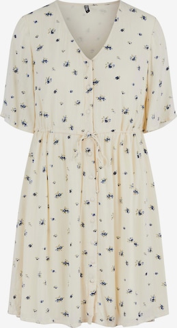 PIECES Curve Shirt Dress 'Shea' in Beige: front