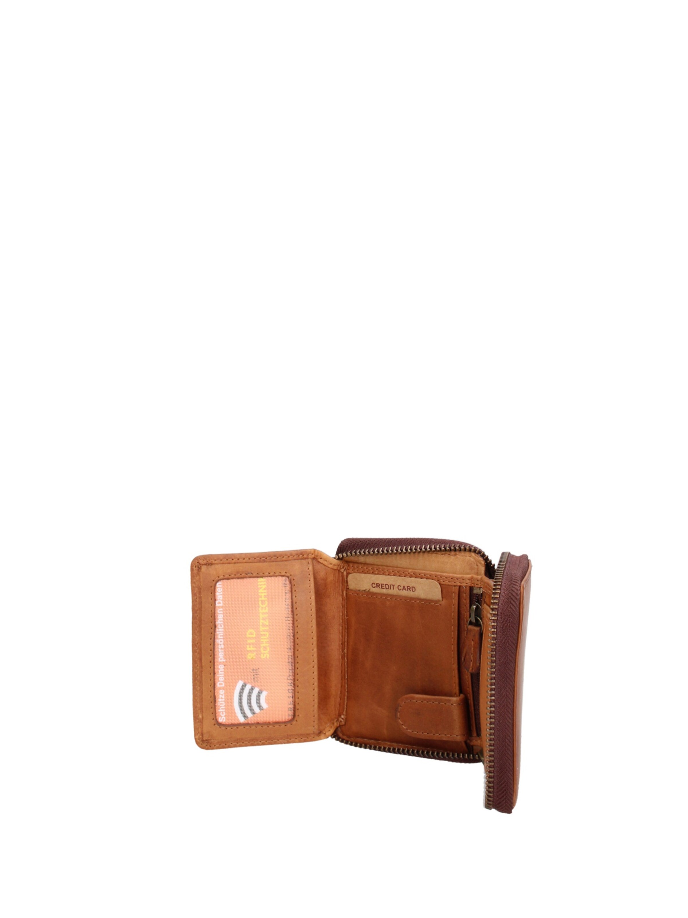 HILL BURRY Portemonnee in Bruin