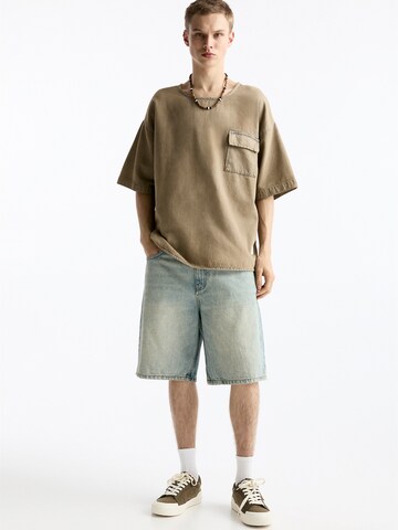 Pull&Bear Loosefit Jeans i blå