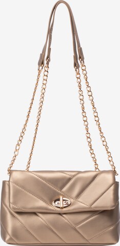 faina Shoulder Bag in Gold: front