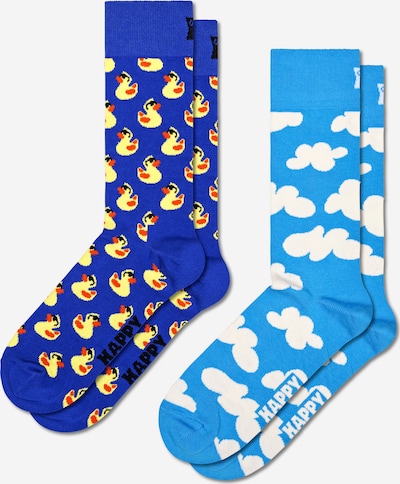 Kojinės iš Happy Socks, spalva – kobalto mėlyna / azuro spalva / geltona / balta, Prekių apžvalga