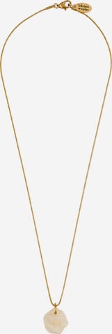 Fräulein Wunder Kette 'Acetat Alice Gold' in Beige: Vorderseite