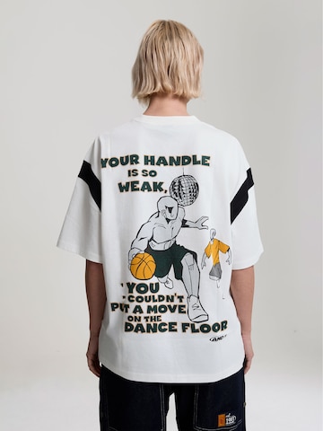 T-shirt 'Dancefloor' AND1 en blanc : devant