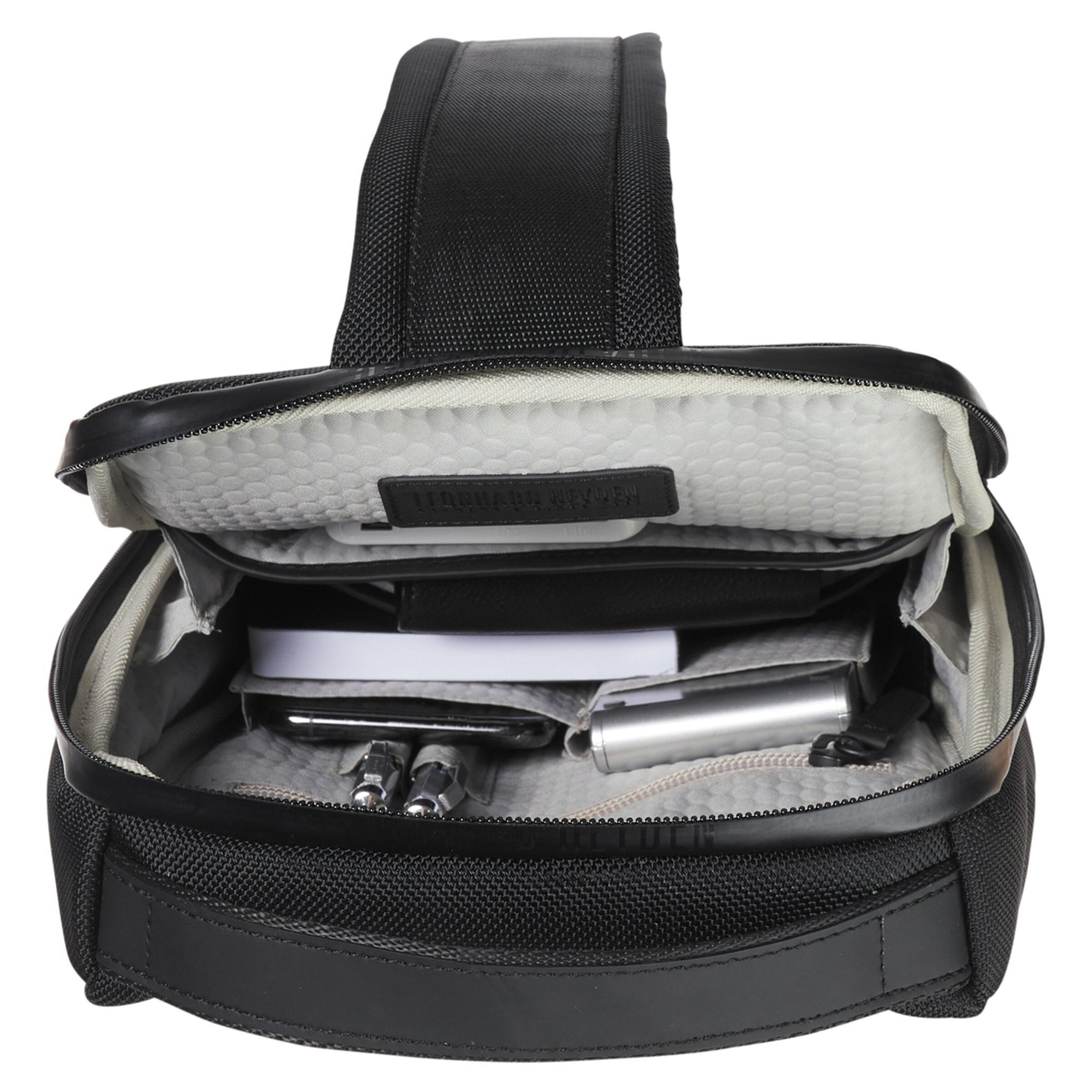 LEONHARD HEYDEN Umhängetasche 'Helsinki' in Schwarz