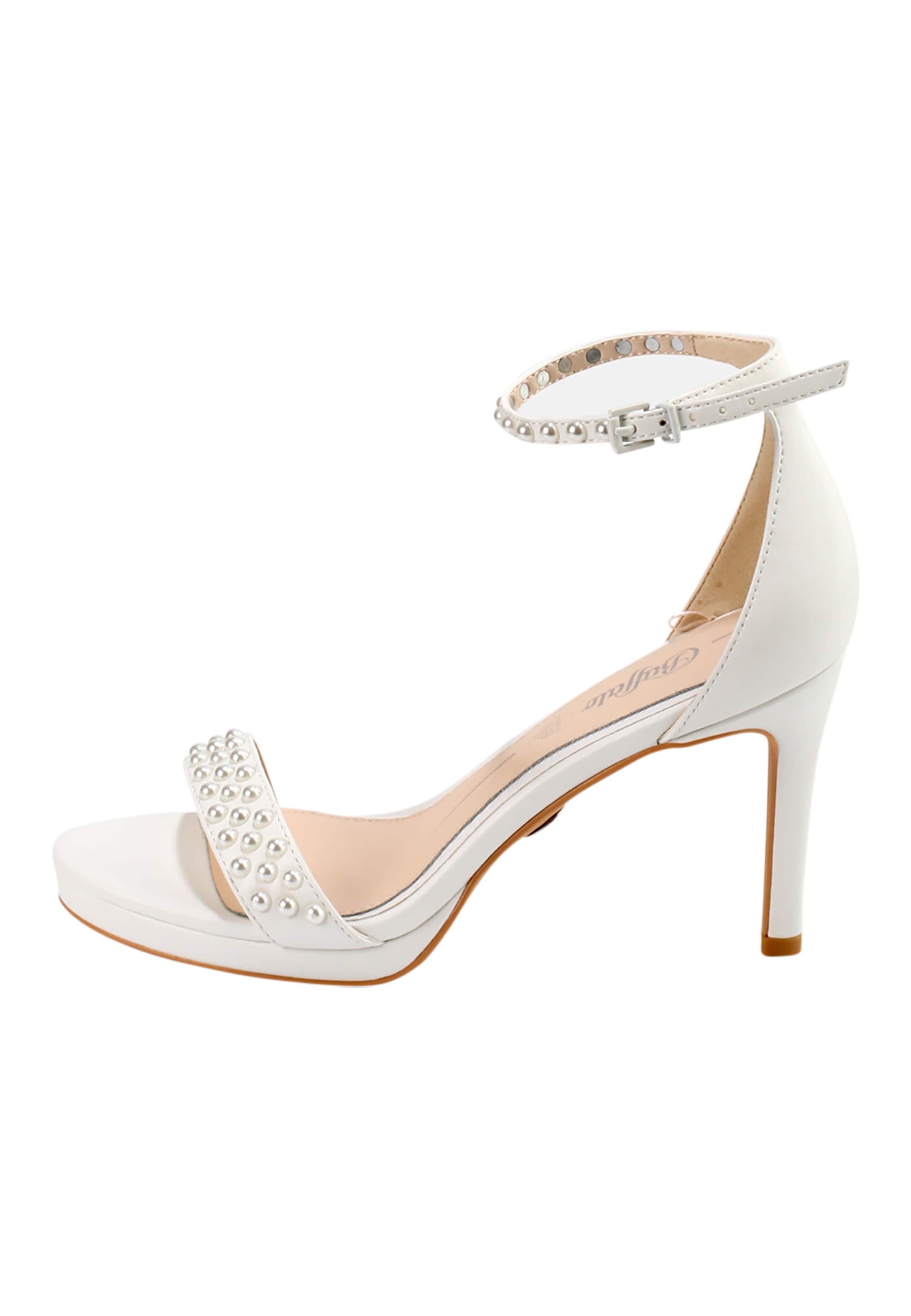 BUFFALO Sandaler med rem i hvid: forside