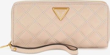 GUESS Wallet 'Giully' in Beige: front