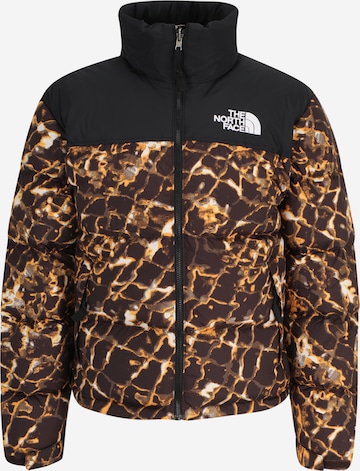 THE NORTH FACE Klasický střih Zimní bunda 'M 1996 Retro Nuptse' – hnědá: přední strana