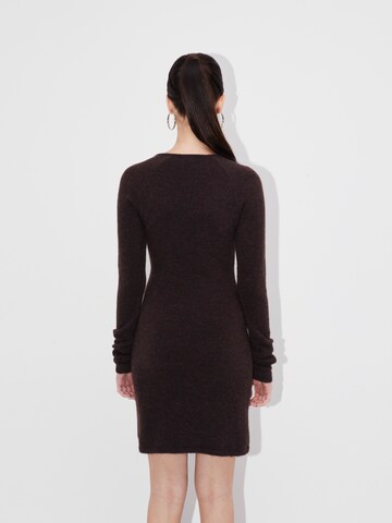 LeGer by Lena Gercke Knitted dress 'Liora' in Brown