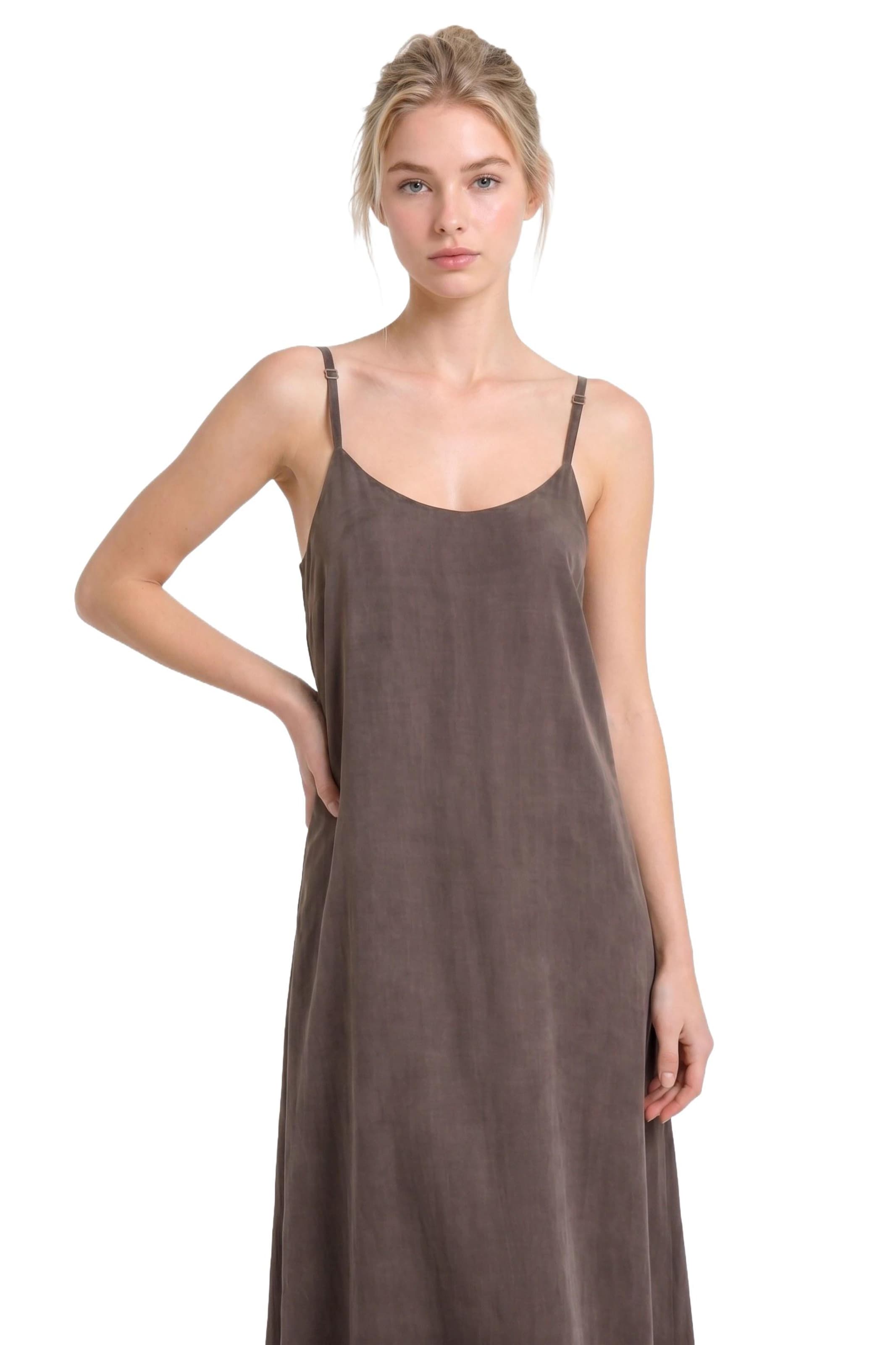 No Matter What Dress in Brown