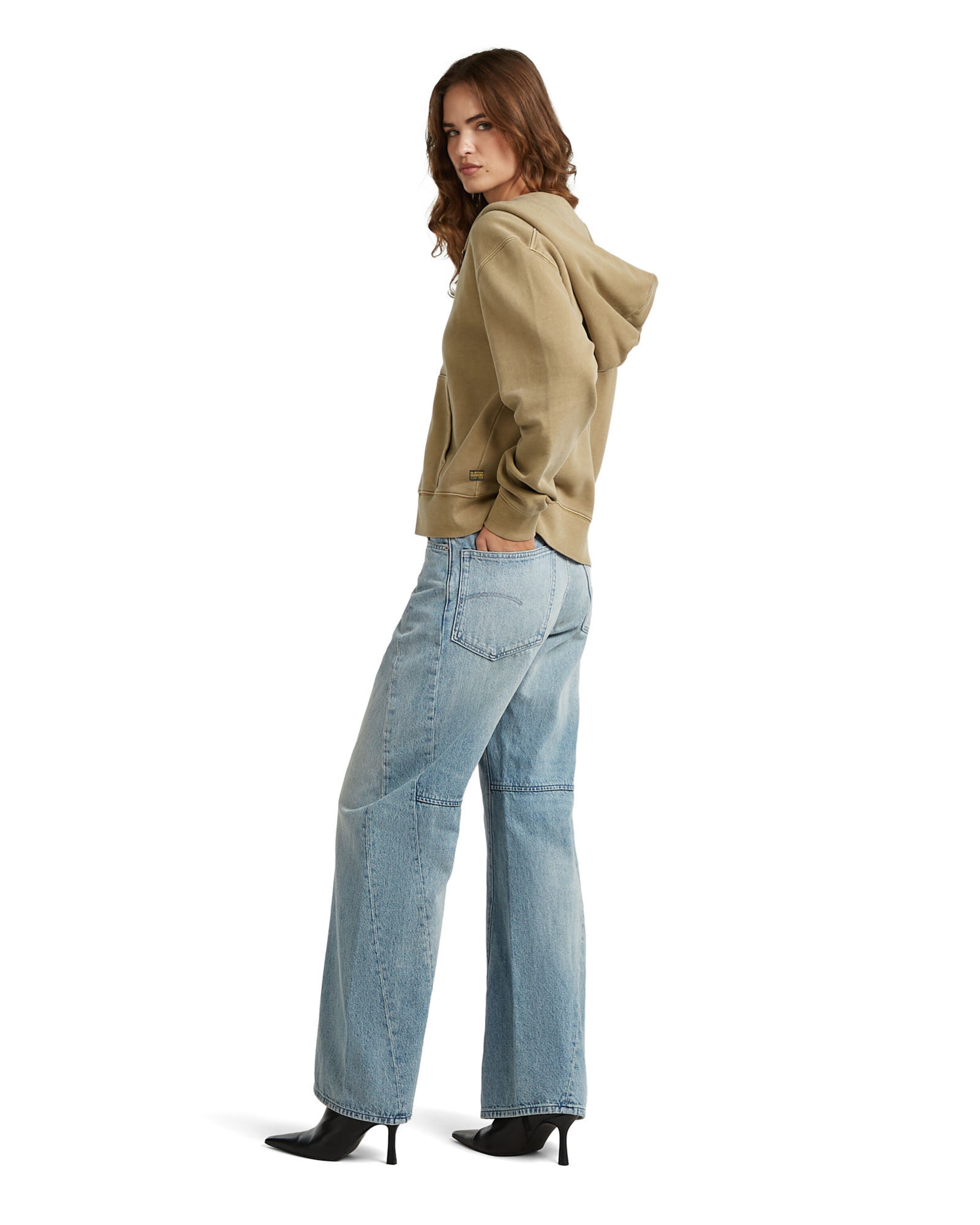 G-STAR Sweat jacket in Beige