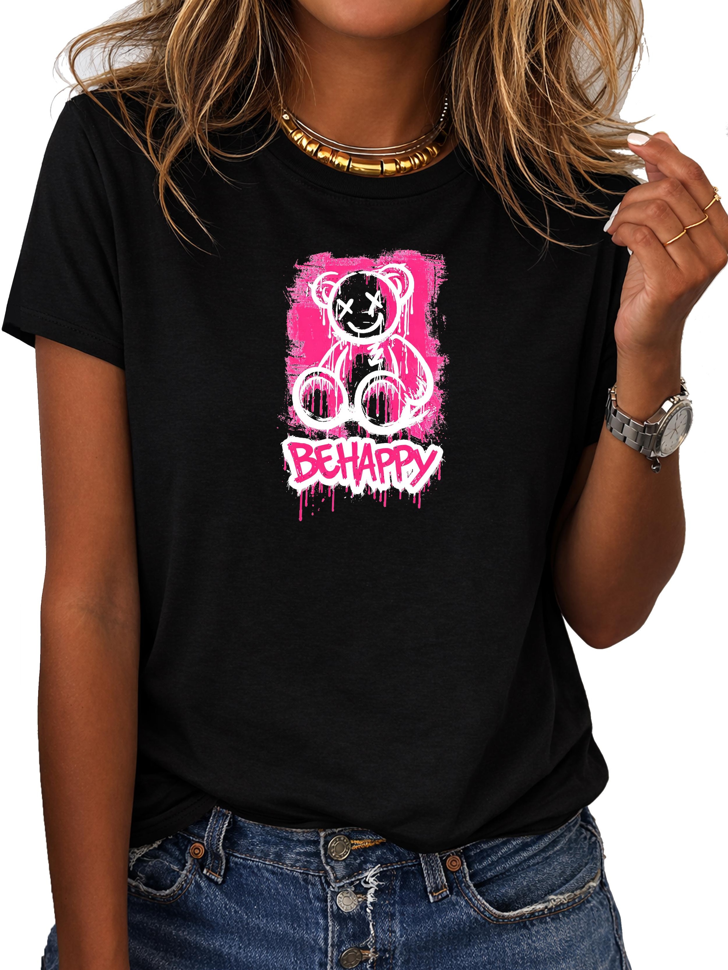 RMK Shirt 'Bear' in Black